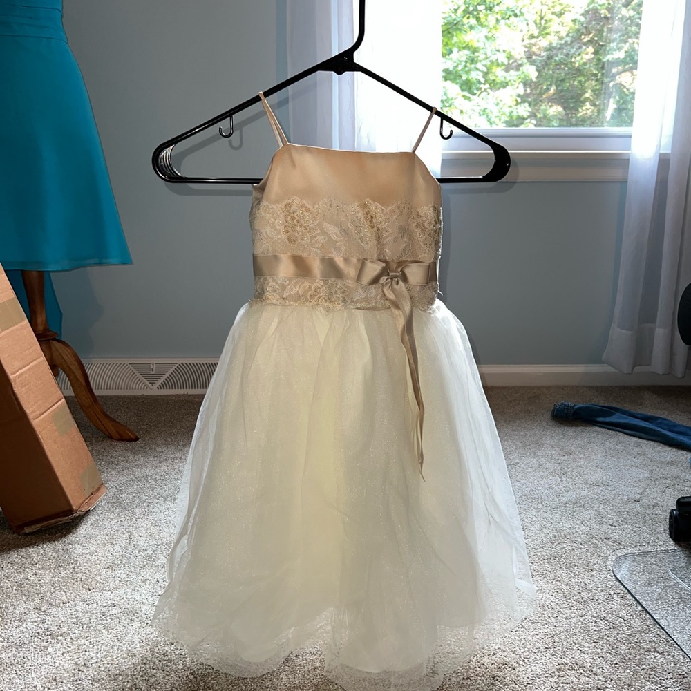 Toddler Ivory Gown from David’s Bridal